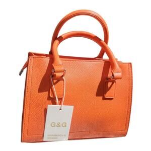 Gramercy And Grand Orange Tote Bag Handbag Vegan NEW With Tags